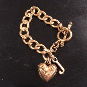 Juicy Couture gold heart bracelet